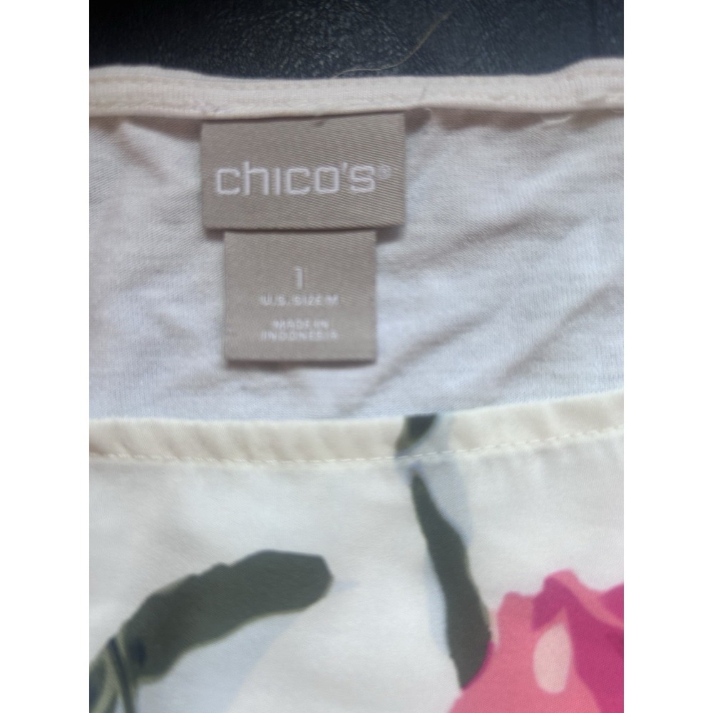Chico's Size 1 3PC Bundle | Dress + Tunic + Floral Top | M - Picture 15 of 16